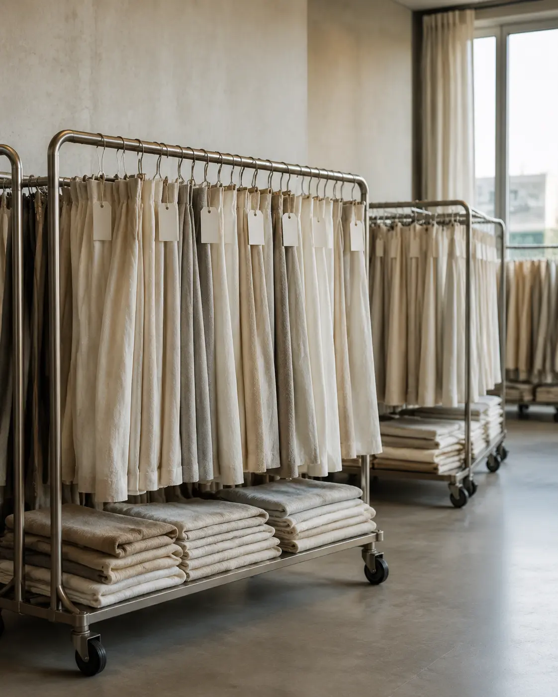 Registered existing curtains organised for cleaning and alteration